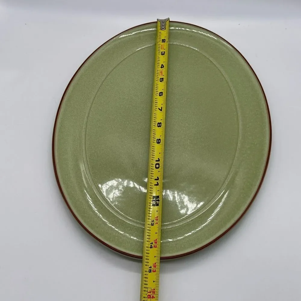 Denby of England Denby Juice Apply Green Serving Platter 14.5 x 11